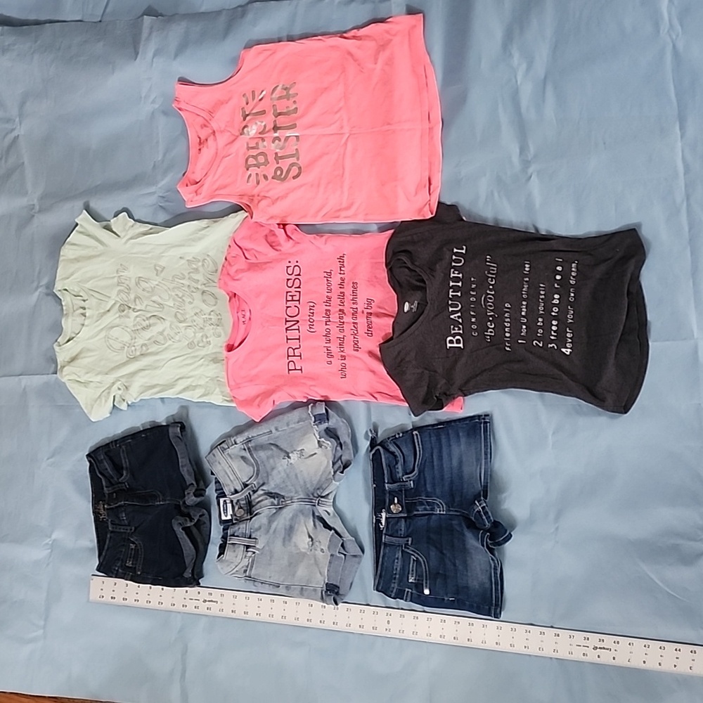 7 pce Old Navy Justice short sets size 8